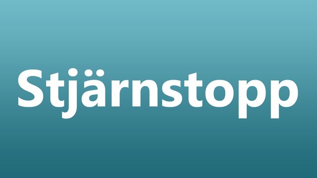 Stjärnstopp : Siden, sammet, trasa, lump