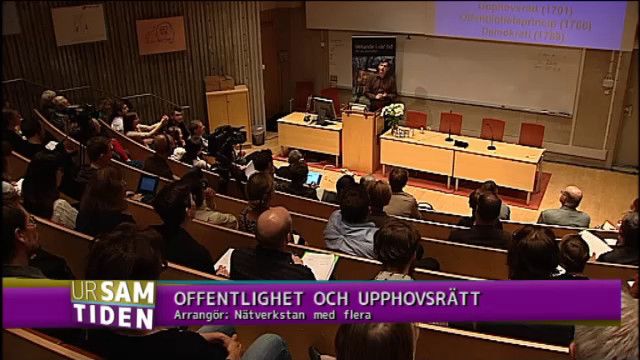 UR Samtiden - Offentlighet och upphovsrätt : Utvidgad offentlighetsprincip?