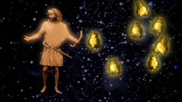 Himlagrisar och stjärnkastruller : Orion och plejaderna