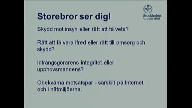UR Samtiden - Storebror ser dig