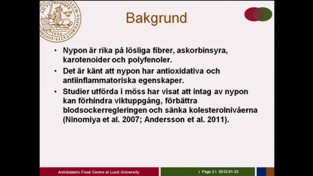 UR Samtiden - Maten som skyddar : Ett nypon för hjärtat?