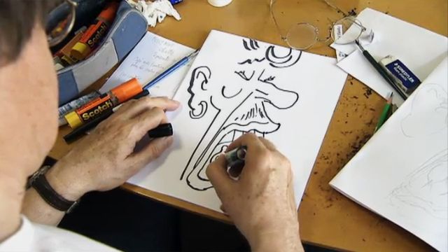 Skarpa streck - satirteckningens historia : Makten