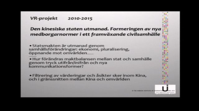 UR Samtiden - Det civila samhället : Framväxten i Kina