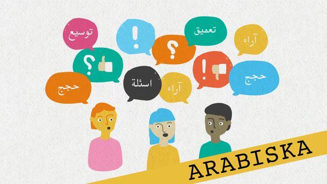 Förstå kunskapskraven - arabiska : Att föra en diskussion framåt