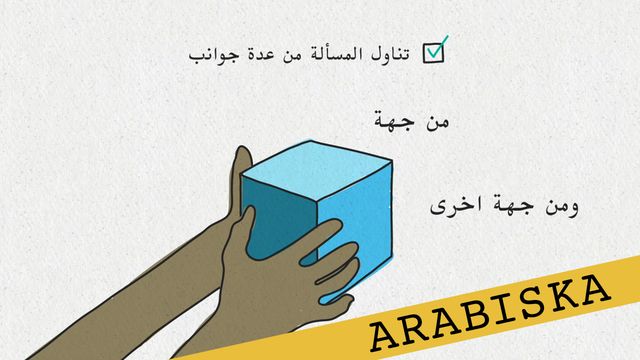 Förstå kunskapskraven - arabiska : Nyanserade resonemang och komplexa samband