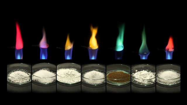 Gigantiska experiment : Sätt färg på elden