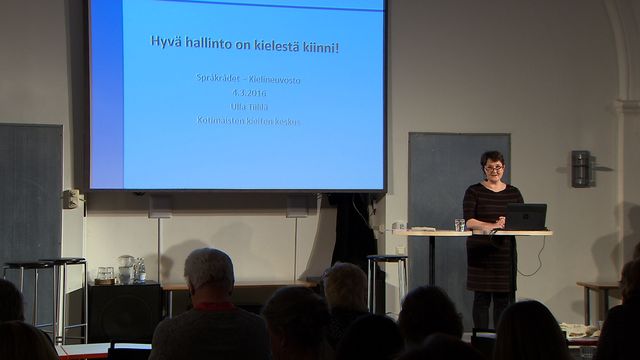 UR Samtiden - Språkseminarium i finska 2016 : Förvaltning på klarspråk