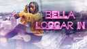 Bella loggar in