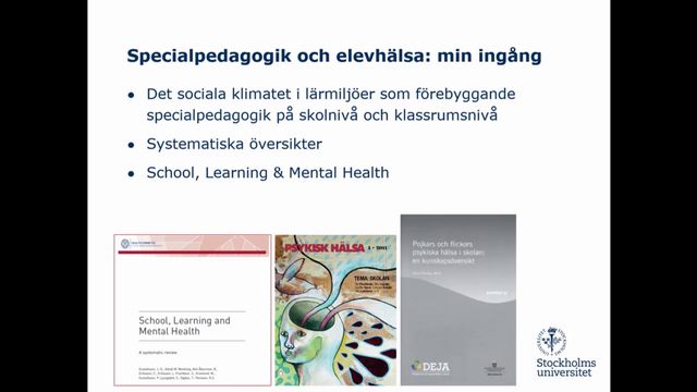 UR Samtiden - Specialpedagogikens dag 2018 : Barn och ungdomars hälsa och välbefinnande
