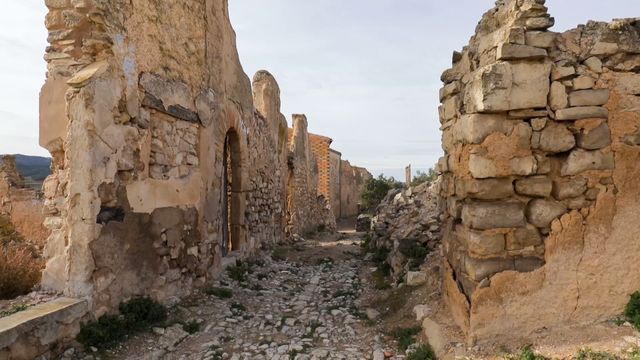 Bild ur Ruinerna efter medeltidsstaden