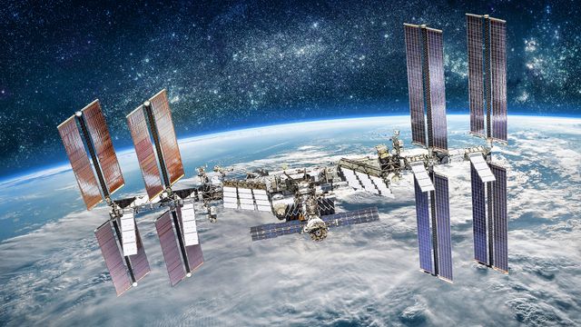 Bild ur Livet på rymdstationen ISS + Kroppen i rymden