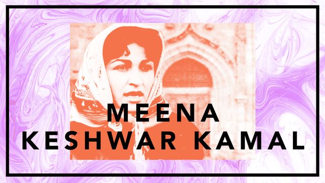 Bild ur Meena Keshwar Kamal – kvinnorättsaktivist