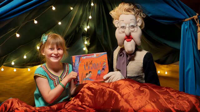 Bild ur Gloria Janman läser Vi är lajon!